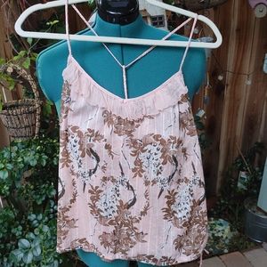 💜F21/HERITAGE 1981 floral BOHO Cami top